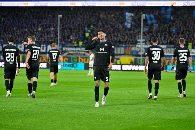 Paderborn, Home-Deluxe-Arena, 20.09.26, GER, Herren, 1.Bundesliga, Saison 2026-2027, SC Paderborn 07 - TSG 1899 Hoffenheim Bild: DFL regulations prohibit any use of photographs as image sequences and or quasi-video. Nordrhein-Westfalen Deutschland