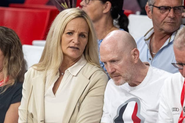 Karin Sammer, Matthias Sammer, Fussballfunktionaer, FC Bayern Basketball - BMA365 Bamberg Baskets, BBL, 1. Spieltag, 20.09.2026 Muenchen Bayern Deutschland