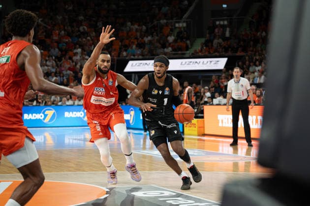 Nr. 1, Kier Justinc Ratiopharm Ulm vs. MHP RIESEN Ludwigsburg, Basketball, 1. Bundesliga, Spieltag 1, Saison 2026 2027, 20.09.2026 Ratiopharm Ulm vs. MHP RIESEN Ludwigsburg, Basketball, 1. Bundesliga, Spieltag 1, Saison 2026 2027, 20.09.2026 Ulm Copyright: xEibner-Pressefotox EP_FBR
