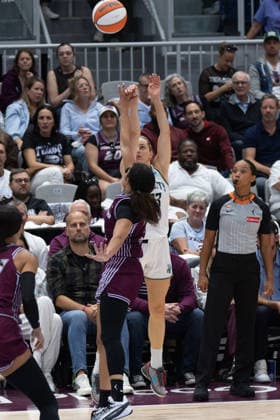 September 20, 2026, Toronto, Ontario, Toronto: Marine Johannes 23 of New York Liberty in action during WNBA, Basketball Damen, USA between Toronto Tempo and New York Liberty at Coca-Cola Colisseum, Toronto on September 20, 2026. Toronto Toronto - ZUMAn333 20260920_znp_n333_040 Copyright: xKaxLokxNgx