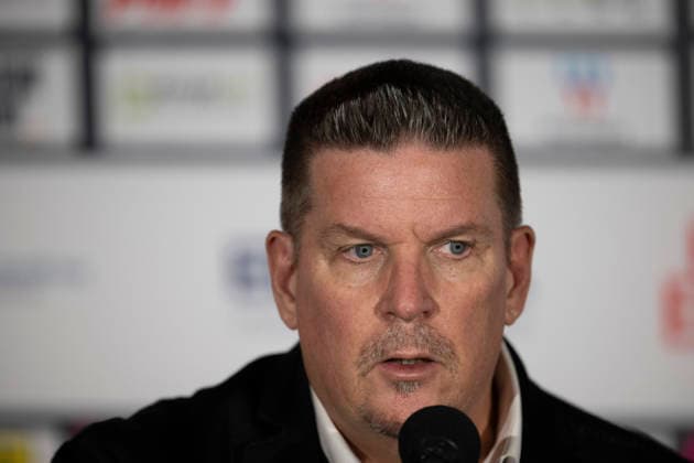 PENNY DEL 1; Kölner Haie - Löwen Frankfurt; Köln, 20.09.2026 Tom Pokel (Löwen Frankfurt, Head Coach); PENNY DEL 1; Kölner Haie - Löwen Frankfurt am 20.09.2026 in der Lanxessarena in Köln (Deutschland). Copyright: xBEAUTIFULxSPORTS AndreasxDickx