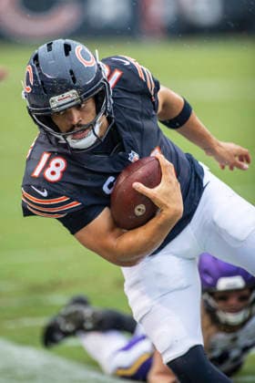 September 20, 2026: Chicago Bears Caleb Williams (18) in action during the NFL, American Football Herren, USA game against the Minnesota Vikings in Chicago, IL. CSM NFL 2026: Vikings Vs Bears SEP 20  - ZUMAc04_ 20260920_zma_c04_123 Copyright: xMikexWulfx