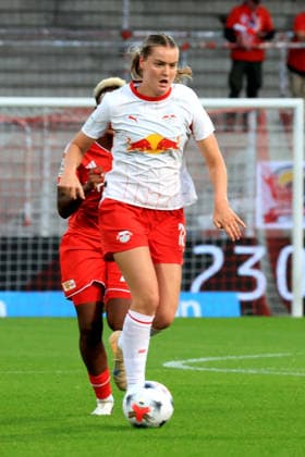 20.09.2026, GER Deutschland, Fussball, 1.Fussballbundesliga, Frauen, 2026 2027, Alte Foersterei, 1.FC Union vs. RB Leibzig Charlotte Hulst ( RB Leipzig 77 ) 1. Liga: DFB DFL regulations prohibit any use of photographs as image sequences and or quasi-video) nordphoto GmbH Engler Berlin Stadion Alte Foersterei Berlin Deutschland Copyright: xNordphotox xEnglerx