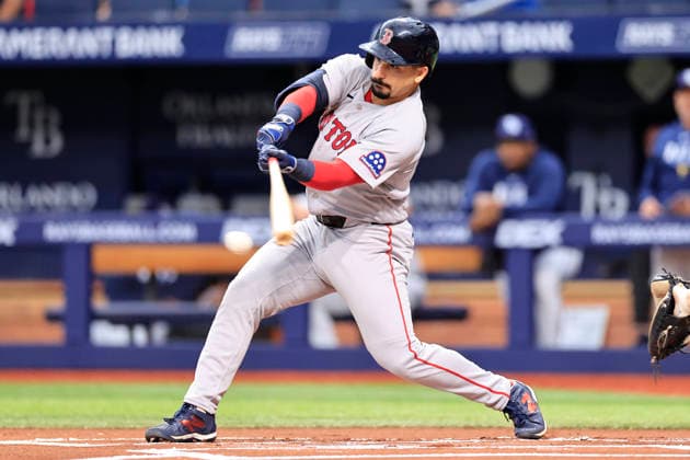 September 20, 2026, St. Petersburg, Florida, USA: Boston Red Sox designated hitter Mickey Gasper (30) fouls off a pitch during an MLB, Baseball Herren, USA game against the Tampa Bay Rays on September 20, 2026 at Tropicana Field. The Rays beat the Red Sox 5-1. MLB 2026: Tampa Bay Rays 5 : 1 Boston Red Sox  - ZUMAh180 20260920_zsp_h180_039 Copyright: xKimxHukarix
