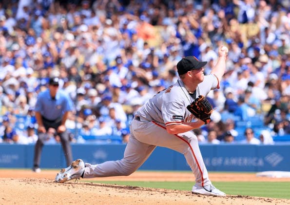 September 20, 2026, Los Angeles, California, USA: Starting pitcher, Matt Wilkinson 71 of the San Francisco Giants during a regular-season MLB, Baseball Herren, USA game against the Los Angeles Dodgers on Sunday September 20, 2026 at Dodger Stadium in Los Angeles, California. Dodgers defeat Giants, 3-1. JAVIER ROJAS PI Dodgers Defeat Giants, 3-1  - ZUMAp124 20260920_zaa_p124_082 Copyright: xJavierxRojasx