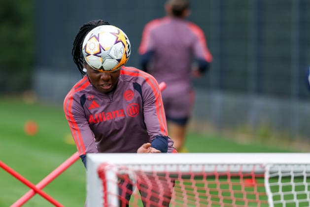 Kopfball Edna Imade (FC Bayern Muenchen, 29), GER, FC Bayern Muenchen Frauen Abschlusstraining, Fussball, UEFA Womens Champions League, Saison 2026 2027, 21.09.2026, GER, FC Bayern Muenchen Frauen Abschlusstraining, Fussball, UEFA Womens Champions League, Saison 2026 2027, 21.09.2026 Muenchen Copyright: xEibner-Pressefoto JennixMaulx EP_JML