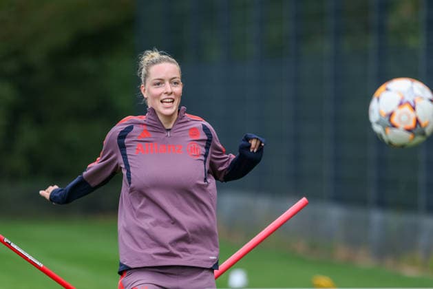 Alara Sehitler (FC Bayern Muenchen, 14), GER, FC Bayern Muenchen Frauen Abschlusstraining, Fussball, UEFA Womens Champions League, Saison 2026 2027, 21.09.2026, GER, FC Bayern Muenchen Frauen Abschlusstraining, Fussball, UEFA Womens Champions League, Saison 2026 2027, 21.09.2026 Muenchen Copyright: xEibner-Pressefoto JennixMaulx EP_JML