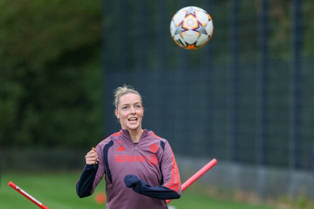 Alara Sehitler (FC Bayern Muenchen, 14), GER, FC Bayern Muenchen Frauen Abschlusstraining, Fussball, UEFA Womens Champions League, Saison 2026 2027, 21.09.2026, GER, FC Bayern Muenchen Frauen Abschlusstraining, Fussball, UEFA Womens Champions League, Saison 2026 2027, 21.09.2026 Muenchen Copyright: xEibner-Pressefoto JennixMaulx EP_JML