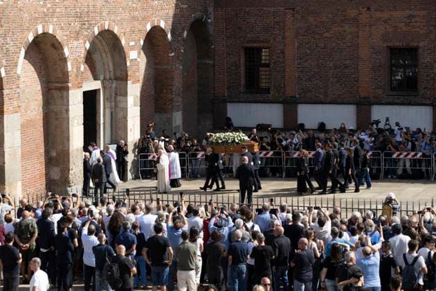 Funerali di Sandro Mazzola ex giocatore dell™Inter alla basilica di Sant™Ambrogio Milano - Italia - Cronaca LunedÃ¬, 21 Luglio, 2026 (Foto di Marco Ottico Lapresse) Funeral of Sandro Mazzola former Inter player at the Basilica of Sant™Ambrogio Milan - Italy - News Friday, 18 July, 2026  Copyright: xMarcoxOttico LaPressex