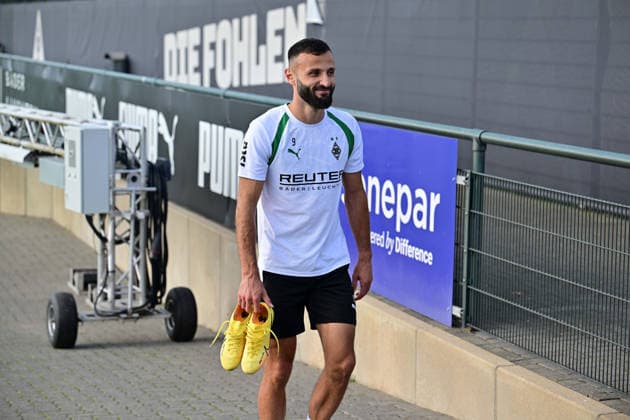 21.09.2026; Moenchengladbach; Fussball, Herren, Saison 2026 2027, Training Borussia Moenchengladbach Franck Honorat (Gladbach) DFL regulations prohibit any use of photographs as image sequences and or quasi-video. ista-Borussia-Park Nordrhein-Westfalen Deutschland