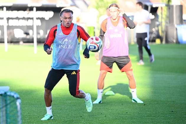 Italy v Belgium - UEFA Nations League 2026 Media Activities 21 09 2026 TUBIZE, BELGIUM - SEPTEMBER 21 : Da Silva Moreira Diego midfielder of Belgium pictured during a training session ahead of the UEFA Nations League tournament league phase matchday 1 group A1 match between Italy and Belgium on September 21, 2026 in Tubize, Belgium, 21 09 2026 Tubize Belgium  Copyright: xVincentxKalutx