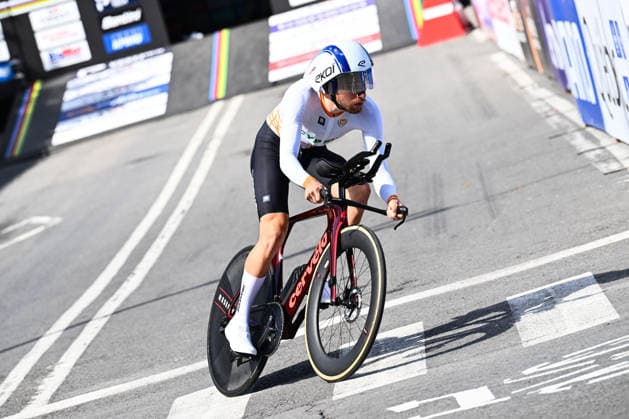 2026 UCI Road World Championships Picture by Simon Wilkinson SWpix.com - 21 09 2026 - Cycling - 2026 UCI Road World Championships - MontrÃ al, Canada - Men Under-23 Individual Time Trial (ITT) - Bogdan Zabelinskiy (Cyprus) MontrÃ al Avenue du Parc Canada Copyright: x xSWpix.comx(t axPhotographyxHubxLtd)xSimonxWilkinson SWpix.comx SWP-3521-0884