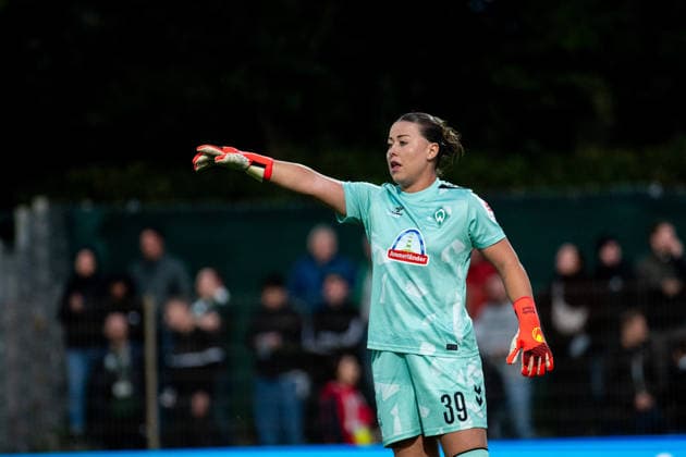 21.09.2026, GER, Fussball, Frauen, Google Pixel 1. Bundesliga, Saison 2026 2027, 4. Spieltag, SV Werder Bremen vs. VfB Stuttgart Mariella el Sherif ( Werder Bremen, 39 ) DFB DFL regulations prohibit any use of photographs as image sequences and or quasi-video Bremen Stadion Platz 11 Bremen Deutschland Copyright: xNordphoto Memmlerx