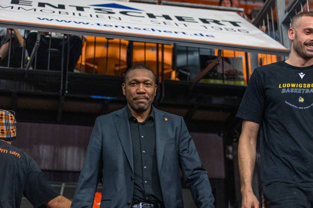 20.09.26 ratiopharm Ulm - MHP Riesen Ludwigsburg Deutschland, Ulm, 20.09.2026, Basketball, Bundesliga, Saison 2026 2027, ratiopharm Ulm - MHP Riesen Ludwigsburg: Tyron McCoy (Co-Trainer ratiopharm Ulm).