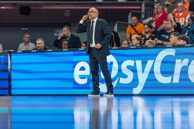 20.09.26 ratiopharm Ulm - MHP Riesen Ludwigsburg Deutschland, Ulm, 20.09.2026, Basketball, Bundesliga, Saison 2026 2027, ratiopharm Ulm - MHP Riesen Ludwigsburg: Carles Ortega Duran (Trainer MHP Riesen Ludwigsburg).