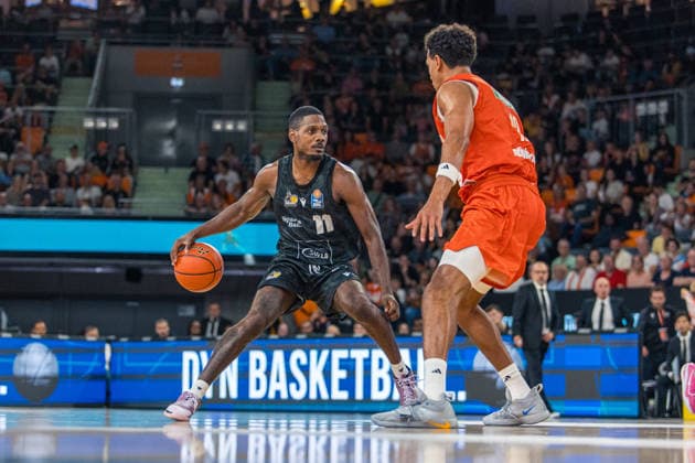 20.09.26 ratiopharm Ulm - MHP Riesen Ludwigsburg Deutschland, Ulm, 20.09.2026, Basketball, Bundesliga, Saison 2026 2027, ratiopharm Ulm - MHP Riesen Ludwigsburg: Darius Perry (MHP Riesen Ludwigsburg).