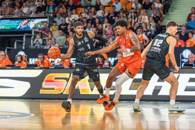 20.09.26 ratiopharm Ulm - MHP Riesen Ludwigsburg Deutschland, Ulm, 20.09.2026, Basketball, Bundesliga, Saison 2026 2027, ratiopharm Ulm - MHP Riesen Ludwigsburg: Justin Kier (MHP Riesen Ludwigsburg).