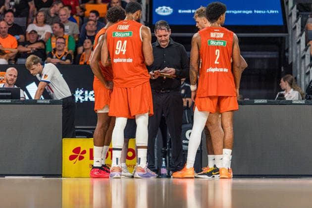 20.09.26 ratiopharm Ulm - MHP Riesen Ludwigsburg Deutschland, Ulm, 20.09.2026, Basketball, Bundesliga, Saison 2026 2027, ratiopharm Ulm - MHP Riesen Ludwigsburg: Ty Harrelson (Trainer ratiopharm Ulm).