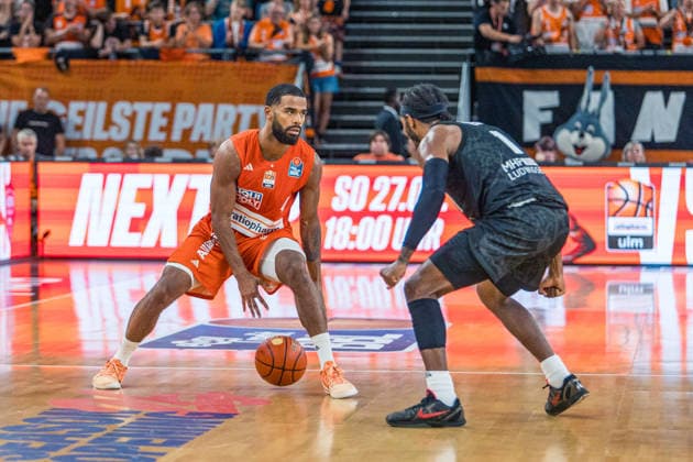20.09.26 ratiopharm Ulm - MHP Riesen Ludwigsburg Deutschland, Ulm, 20.09.2026, Basketball, Bundesliga, Saison 2026 2027, ratiopharm Ulm - MHP Riesen Ludwigsburg: Marvin Heckel (ratiopharm Ulm).