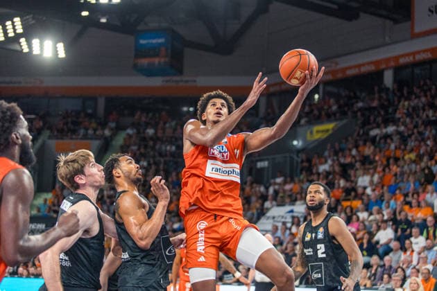 20.09.26 ratiopharm Ulm - MHP Riesen Ludwigsburg Deutschland, Ulm, 20.09.2026, Basketball, Bundesliga, Saison 2026 2027, ratiopharm Ulm - MHP Riesen Ludwigsburg: Meissa Faye (ratiopharm Ulm).