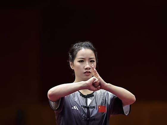 (260922) -- NAGOYA, Sept. 22, 2026 -- Zhang Yaling of China competes during the Nanquan round of the Women s Nanquan and Nandao final of Wushu at the 20th Asian Games Aichi-Nagoya 2026 in Nagoya of Aichi Prefecture, Japan, Sept. 22, 2026. ) (SP)JAPAN-NAGOYA-ASIAN GAMES-WUSHU-WOMEN-NANQUAN & NANDAO LongxLei 