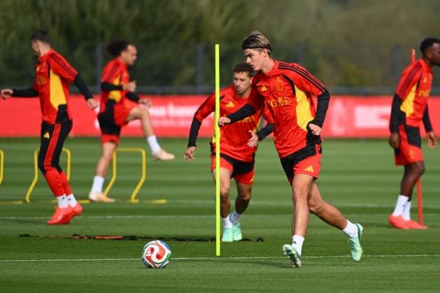 Italy v Belgium - UEFA Nations League 2026 Media Activities 22 09 2026 TUBIZE, BELGIUM - SEPTEMBER 22 : De Ketelaere Charles midfielder of Belgium pictured during a training session ahead of the UEFA Nations League tournament league phase matchday 1 group A1 match between Italy and Belgium on September 22, 2026 in Tubize, Belgium, 22 09 2026 Tubize Belgium  Copyright: xVincentxKalutx