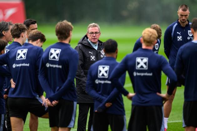 SOCCER - NL, AUT vs ISR WINDISCHGARSTEN,AUSTRIA,22.SEP.26 - SOCCER - UEFA Nations League, group stage, OEFB international match, Länderspiel, Nationalmannschaft Austria vs Israel, preview, training team AUT. Image shows head coach Ralf Rangnick (AUT).  GEPAxpictures xChristianxMoser
