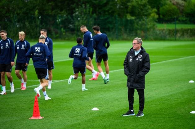 SOCCER - NL, AUT vs ISR WINDISCHGARSTEN,AUSTRIA,22.SEP.26 - SOCCER - UEFA Nations League, group stage, OEFB international match, Länderspiel, Nationalmannschaft Austria vs Israel, preview, training team AUT. Image shows head coach Ralf Rangnick (AUT).  GEPAxpictures xChristianxMoser