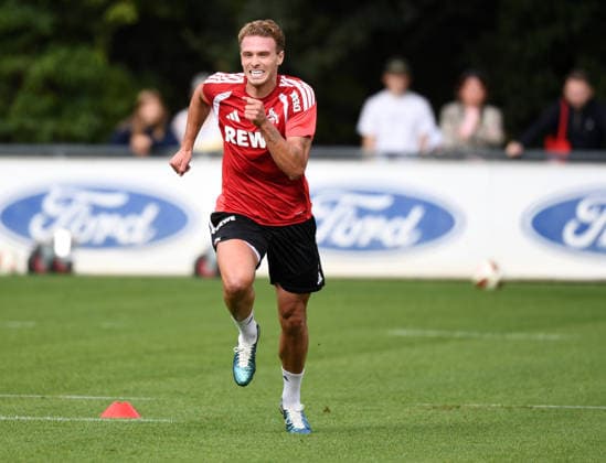 22.09.2026, xophax, Fussball 1.Bundesliga, 1.FC Koeln Training . Training in der Länderspielpause. Sebastian Sebulonsen ( 1.FC Köln ) Koeln