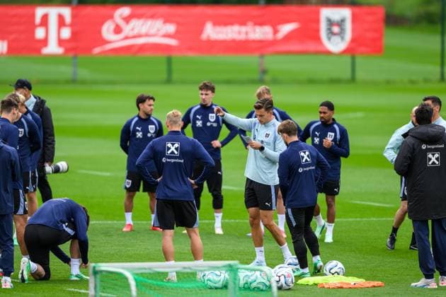 SOCCER - NL, AUT vs ISR WINDISCHGARSTEN,AUSTRIA,22.SEP.26 - SOCCER - UEFA Nations League, group stage, OEFB international match, Länderspiel, Nationalmannschaft Austria vs Israel, preview, training team AUT. Image shows assistant coach Maximilian Ritscher (AUT).  GEPAxpictures xChristianxMoser