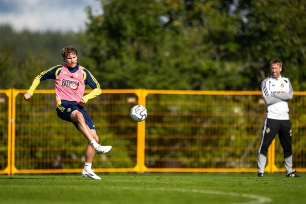 260922 Carl Starfelt of the Swedish men s national football team at a training session on September 22, 2026 in Stockholm. Photo: Johanna Säll BILDBYRAN kod JL JL0630 fotboll football soccer fotball nations league uefa nations league träning practice training sverige sweden sverige a bbeng Copyright: JOHANNAxSÄLL BB260922BB268