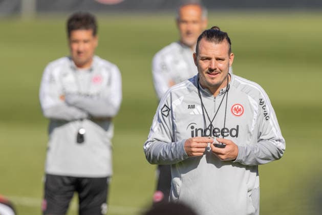 Training Eintracht Frankfurt Co-Trainer Alex Meier (Eintracht Frankfurt). Training von Eintracht Frankfurt am 22. September 2026 im Deutsche Bank Park in Frankfurt am Main., Frankfurt am Main Hessen Deutschland Deutsche Bank Park