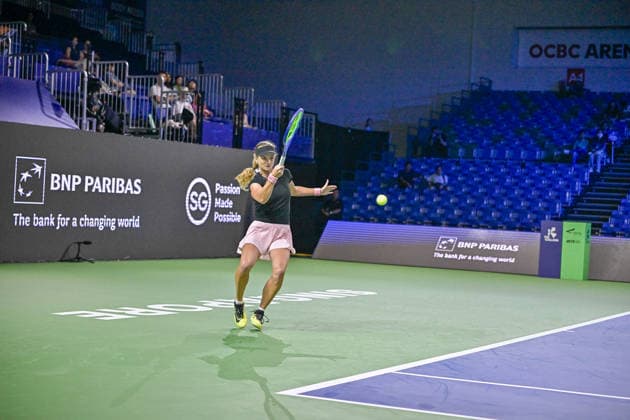22nd September 2026; Kallang Tennis Hub, Singapore; WTA, Tennis Damen Tennis, Singapore Open Day 2; Tatiana Prozorova DavidxAsh