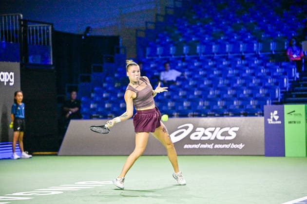 22nd September 2026; Kallang Tennis Hub, Singapore; WTA, Tennis Damen Tennis, Singapore Open, Day 2; Oleksandra Oliynykova DavidxAsh