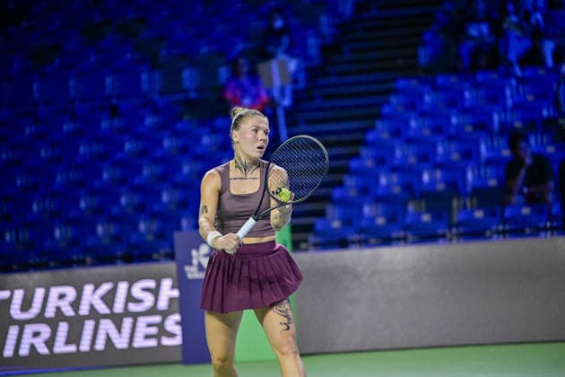 22nd September 2026; Kallang Tennis Hub, Singapore; WTA, Tennis Damen Tennis, Singapore Open, Day 2; Oleksandra Oliynykova DavidxAsh