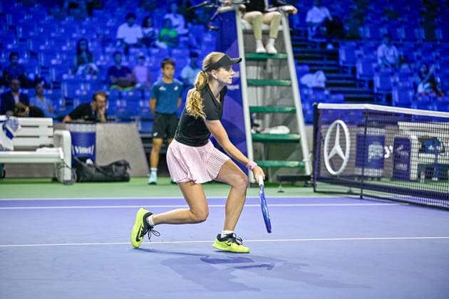 22nd September 2026; Kallang Tennis Hub, Singapore; WTA, Tennis Damen Tennis, Singapore Open Day 2; Tatiana Prozorova DavidxAsh