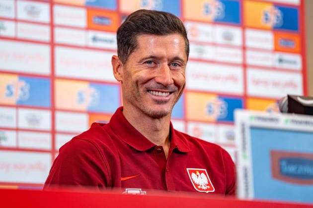 Polish national team, Nationalteam First press conference, PK, Pressekonferenz Robert Lewandowski attending the first press conference during Poland™s national team training camp ahead of the upcoming UEFA Nations League matches (Kazimierz Koper Ball Raw Images) Warszawa DoubleTree by Hilton Hotel & Conference Centre, Skalnicowa 21 Poland Copyright: xKazimierzxKoperx KAZ_polkonf-06