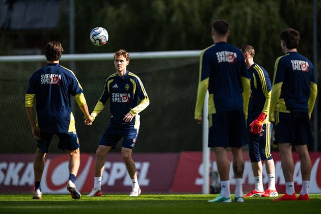 260922 Williot Swedberg of the Swedish men s national football team at a training session on September 22, 2026 in Stockholm. Photo: Johanna Säll BILDBYRAN kod JL JL0630 fotboll football soccer fotball nations league uefa nations league träning practice training sverige sweden sverige a bbeng Copyright: JOHANNAxSÄLL BB260922BB348