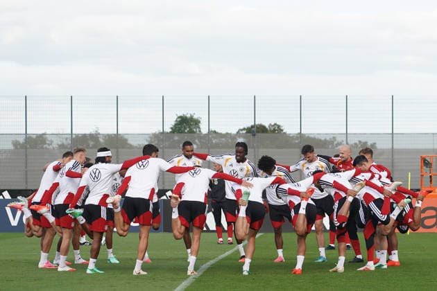 Aufwärmen der Nationalmannschaft - Herzo Base 22.09.2026: Deutsche Nationalmannschaft Nations League Vorbereitung, Home Ground, HerzoBase, World of Adidas, Herzogenaurach