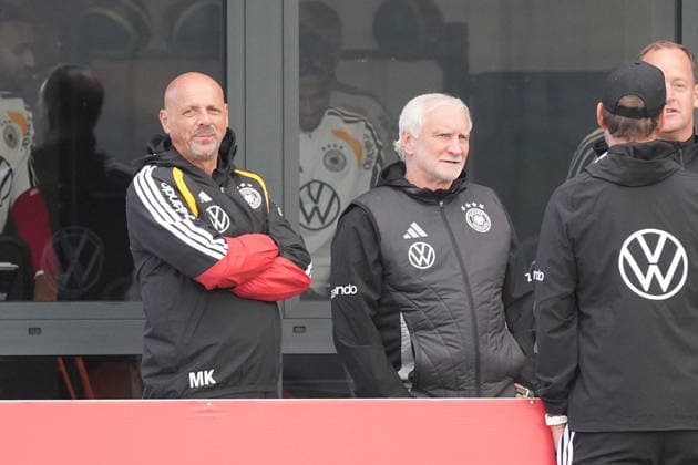 Berater Trainerstab Marc Kosicke (Deutschland Germany), Sportdirektor Rudi Völler (Deutschland Germany) - Herzo Base 22.09.2026: Deutsche Nationalmannschaft Nations League Vorbereitung, Home Ground, HerzoBase, World of Adidas, Herzogenaurach
