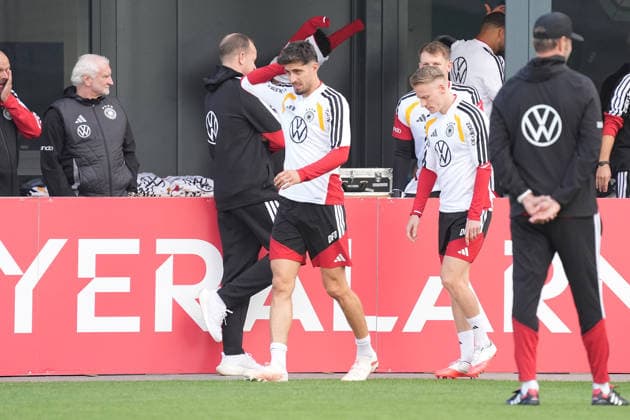 Kai Havertz (Deutschland Germany), Chris Führich - Herzo Base 22.09.2026: Deutsche Nationalmannschaft Nations League Vorbereitung, Home Ground, HerzoBase, World of Adidas, Herzogenaurach