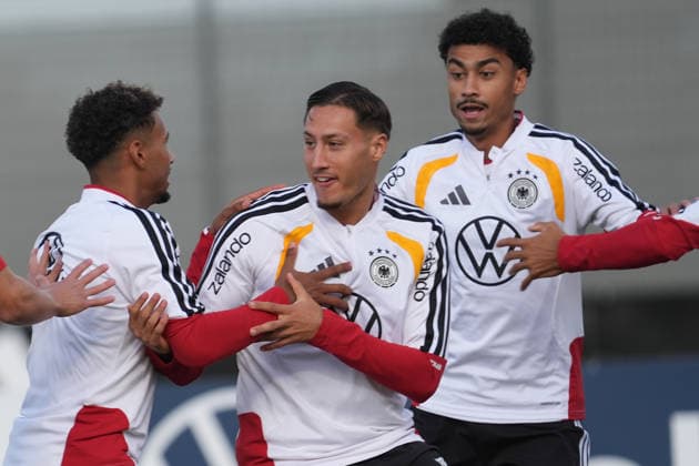 Younes Ebnoutalib (Deutschland Germany), Nene Brown (Deutschland Germany) - Herzo Base 22.09.2026: Deutsche Nationalmannschaft Nations League Vorbereitung, Home Ground, HerzoBase, World of Adidas, Herzogenaurach