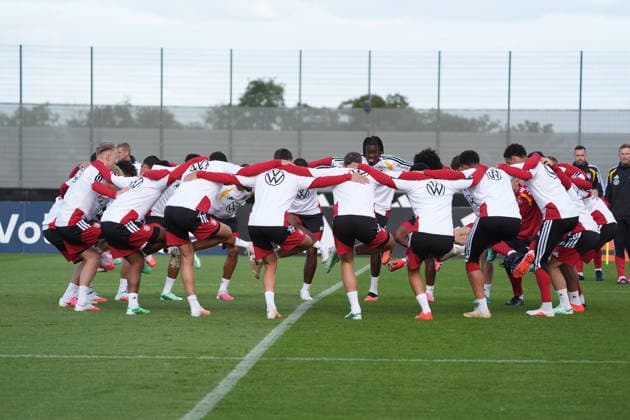 Spaß bei den Teambuilding Spielformen - Herzo Base 22.09.2026: Deutsche Nationalmannschaft Nations League Vorbereitung, Home Ground, HerzoBase, World of Adidas, Herzogenaurach