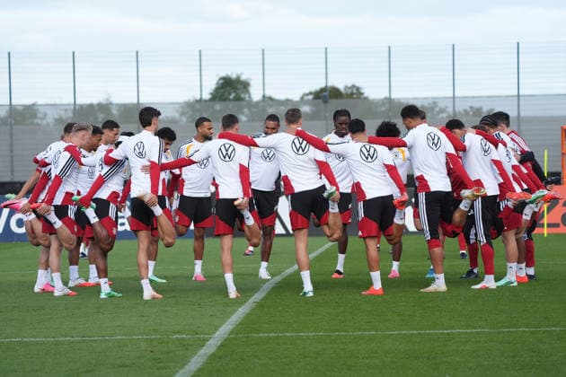 Spaß bei den Teambuilding Spielformen, - Herzo Base 22.09.2026: Deutsche Nationalmannschaft Nations League Vorbereitung, Home Ground, HerzoBase, World of Adidas, Herzogenaurach