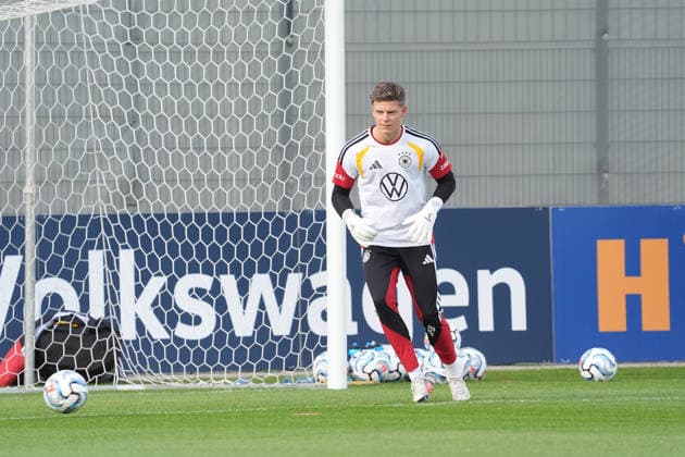 Torwart Finn Dahmen (Deutschland) - Herzo Base 22.09.2026: Deutsche Nationalmannschaft Nations League Vorbereitung, Home Ground, HerzoBase, World of Adidas, Herzogenaurach