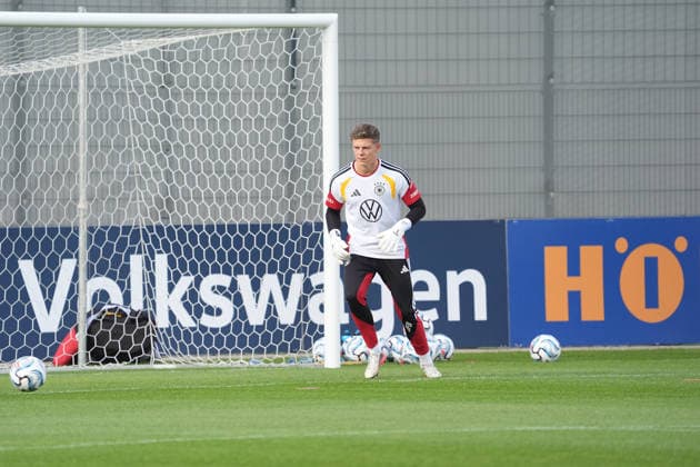 Torwart Goalie Finn Dahmen (Deutschland, Germany) - Herzo Base 22.09.2026: Deutsche Nationalmannschaft Nations League Vorbereitung, Home Ground, HerzoBase, World of Adidas, Herzogenaurach