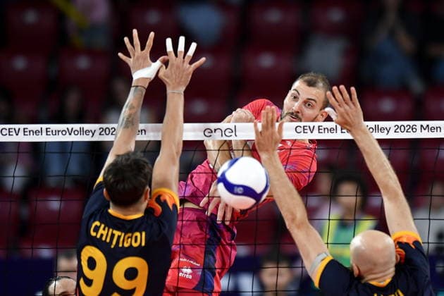 2026.09.22 Sofia siatkowka Mistrzostwa Europy w siatkowce mezczyzn Francja - Rumunia N z Francois Huez Foto Lukasz Laskowski PressFocus 2026.09.22 Sofia CEV Enel EuroVolley Men 2026 France vs Romania Francois Huez Credit: Lukasz Laskowski PressFocus NEWSPIX.PL --- newspix.pl 