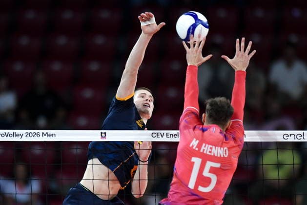 2026.09.22 Sofia siatkowka Mistrzostwa Europy w siatkowce mezczyzn Francja - Rumunia N z TARANU RUNCAN David Emilian Foto Lukasz Laskowski PressFocus 2026.09.22 Sofia CEV Enel EuroVolley Men 2026 France vs Romania TARANU RUNCAN David Emilian Credit: Lukasz Laskowski PressFocus NEWSPIX.PL --- newspix.pl 
