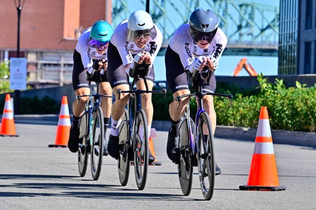 Arndt Nikias, Sütterlin Jasha, Walscheid Max Mixed Relay 2026 Road cycling, Rad, Radsport, Strasse World Championships Montreal Arndt Nikias, Sütterlin Jasha, Walscheid Max Germany, Deutschland 7th World Championships - Mixed Relay TTT 2026 UCI Road World Championships in Montreal, Canada. The Road World Championships mark the 99th edition of the annual global competition in road cycling. Mixed Relay UCI-Straßenweltmeisterschaften (Rad WM, Straßenrad-Weltmeisterschaften)