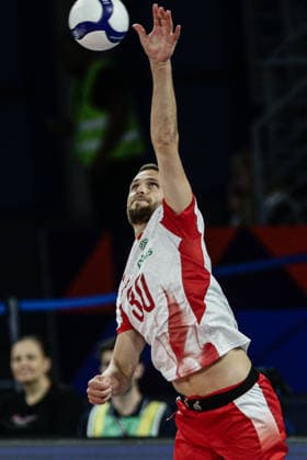 IPA88834607 - Poland s Bartlomiej Boladz in action during the CEV Enel Eurovolley 2026 quarterfinal match between Poland and Germany at Arena 8888 in Sofia, Bulgaria, on September 22, 2026  Copyright: xIvanxSxIvanov IPAxSportx xx IPA88834607